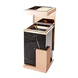 WWERTYY Cenicero de pie para Exteriores, cenicero de Acero Inoxidable, cenicero metálico para Patio, oficinas, hogar, restaurantes, jardín, fácil de Limpiar, diseño Elegante y Gran capacid