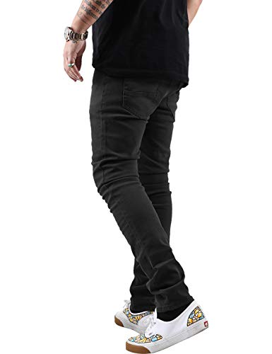 Hat and Beyond Mens Skinny Jeans Stretch Skinny Fit Slim Denim Pants3