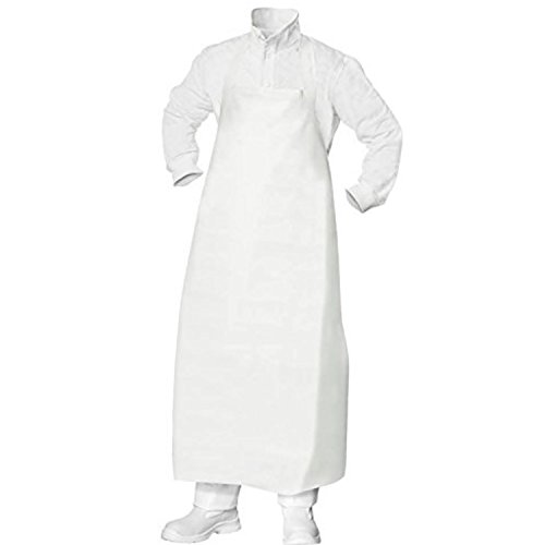 Eurosell Provencestoffe Laboratorio/Cirugía/Médico Delantal Bata 120 cm  lavable  Sistema Clic  Color Blanco