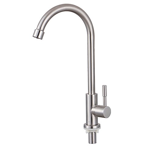 Amazon | ZXYNCN 縦型シングル蛇口キッチン304ステンレスシンク盆地
