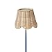 Two's Company Scallop Rattan Lamp Shade Cover with Scallop Edge, 5.5-Inch
