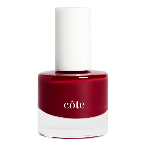 Cote Beauty’s Warm Rich Berry Natural Nail Polish, Luxurious, Creamy Finish, Long Lasting Nail Polish Chip-Resistant, Vegan & Cruelty-Free, Complements All Skin Tones, 0.27 Fl Oz