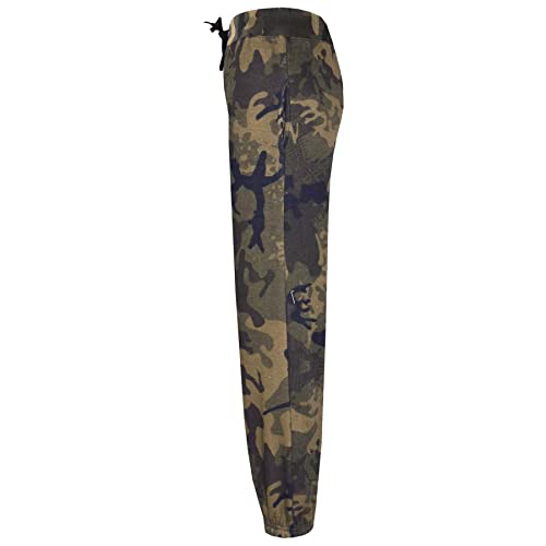 Survêtement à capuche uni pour enfant ensemble sweat et jogging vert camouflage 3-4 ans - 6