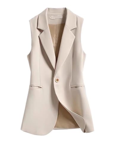 IDEALSANXUN Long Vest for Women Sleeveless Blazer Jackets Vest Tops - Main Image