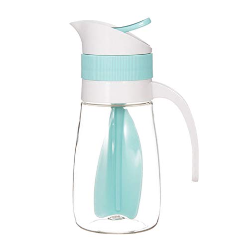 Salad Dressing Mixing Cup Kitchen Supplies Mixing Cup Dressing Mixer Bottle Twisting Cup for Salad Dressing Juice Storage Ketchup blue