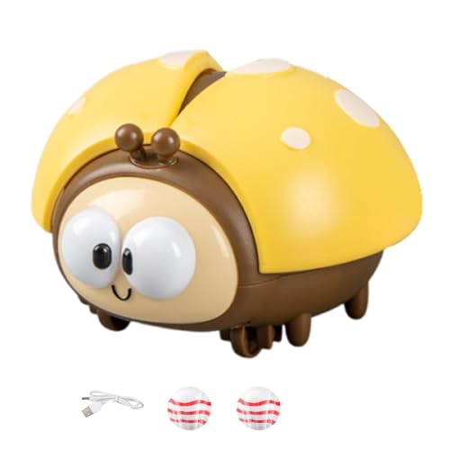 Mariquita juguete de bola voladora, juguete divertido de mariquita voladora, juguete sensorial flotante con 2 bolas recargables, mariquitas suspendidas, juguetes interactivos para niños y niñas