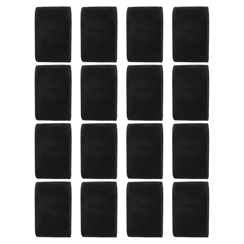 Hemobllo 16 Cojines de Terciopelo Negros para...