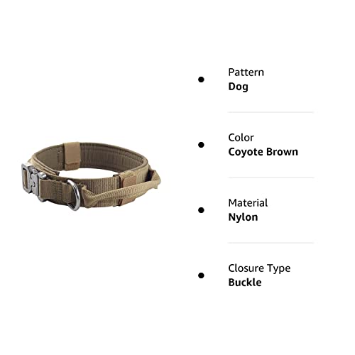 Yunlep Collare tattico regolabile in nylon