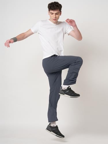 Image of MARK LEUTE Men's Straight Fit Rapid Dry Front Pleated Stretchable Lycra Trackpant