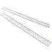 Zorfeter 32 Pack Clear Ruler, Plastic Ruler Bulk 12 Inch Metric Rulers with Centimeters and Millimeters, Transparent Drawing Tool for School Office Home Supplies