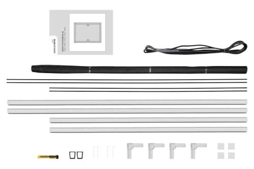 Schellenberg 70030 Insektenschutz Fenster Plus, Fliegengitter Fenster mit Alurahmen, Montage ohne bohren, 100 x 120 cm, Weiß