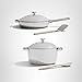 Our Place Titanium Pro Cookware Duo – Always Pan & Perfect Pot with Nonstick No-Coating Technology | Tri-Ply Titanium & Stainless Steel | Safe for Oven, Induction & All Cooktops up to 1000°F | Chrome