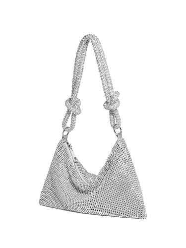 Image of YUWITA Sparkly Rhinestone Purse Evening Bag, Clutch Purses for Women Going Out Dressy Small Handbag
