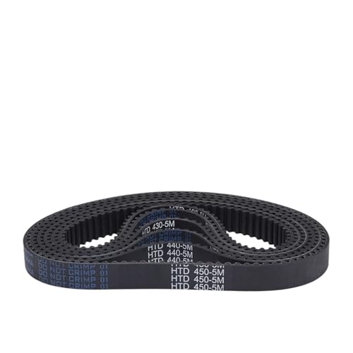 1 Pcs HTD5M Belt Width 15/20/25/30 mm Closed Loop Rubber Belt Perimeter 405/410/415/420/425/430/435/440/445/450/460 mm(440 mm - 88 Teeth,1PC_25MM)