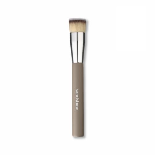 Sandstone Scandinavia Flat Top Foundation-Pinsel – Dichter Kabuki-Pinsel für flüssige Foundation – Ultraweich & vegan – Tierversuchsfrei