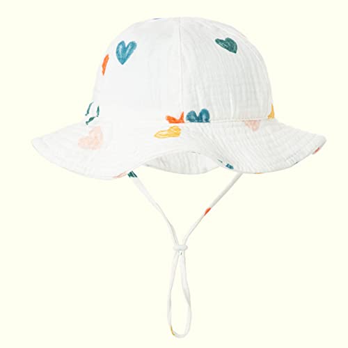 Baby Girls Sun Hat UV Protection Kids Cotton Cute Animal Print Beach Hat Toddler Outdoor Adjustable Bucket Cap Summer2