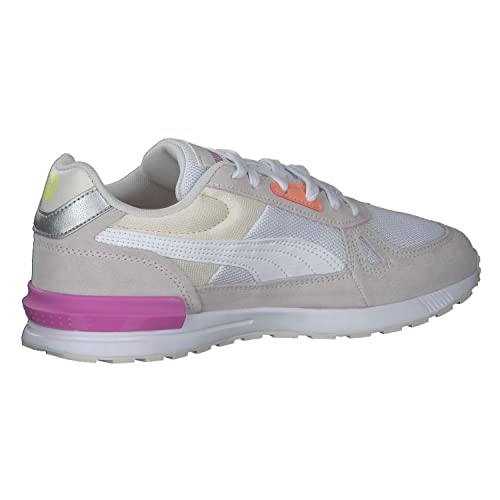 Image of PUMA Unisex's Sneaker, Marshmallow White Silver, 7.5 us