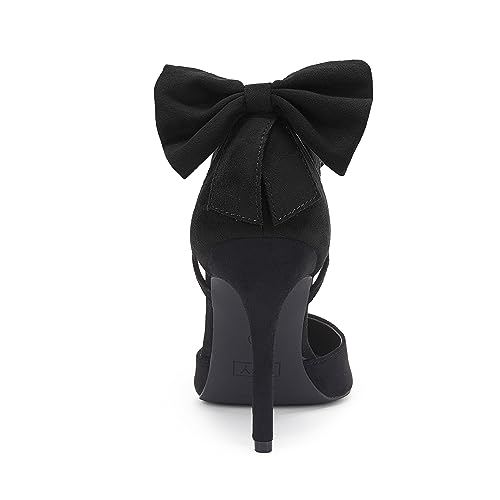 Image of Fashare Womens High Heels Bow Tie Back Sexy Stiletto Ankle Strap Wedding Dress Pumps Shoes