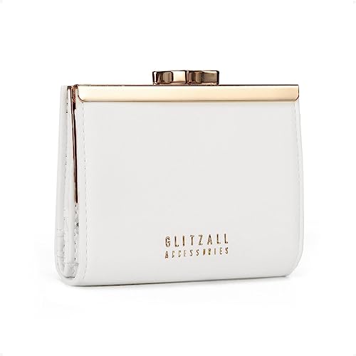 GLITZALL Small Wallet for Women Bifold Credit Card Holder RFID Blocking Wallets with Coin Pocket