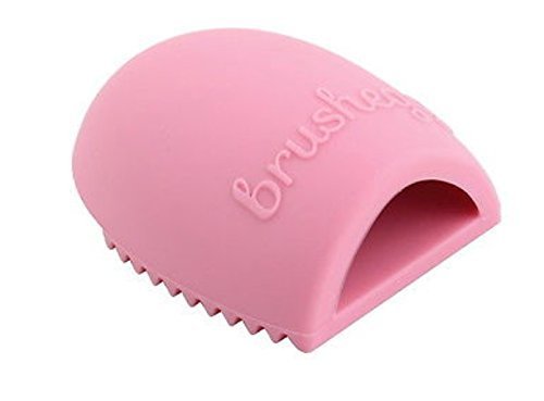 Makeup Brushegg Silica Glove Scrubber Board Cosmetic Cleaning Tool Pink