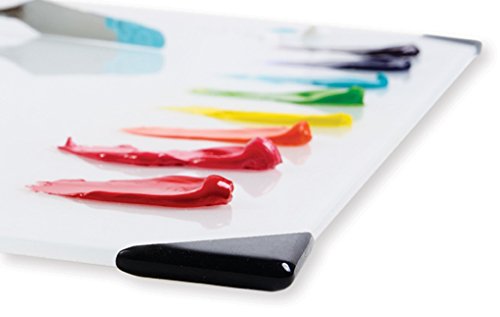 New Wave Posh Glass Artist Palette | White, 9 X 12 Inches, Paint Palette, Painting Palette, Glass Palette, For Use With All Art Media, Oil Paint Palette #TOP3