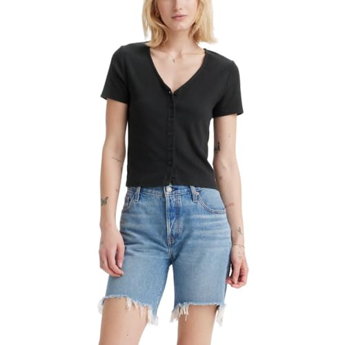 Levi's Women's Muse - T-shirt manches courtes noir caviar très petit
