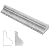 Diflart Carrara White Marble 2X 12 Inch Chair Rail Trim Molding Bullnose Edge Honed for Bathroom Kitchen Shower Livingroom Walls Pack of 10 Pcs