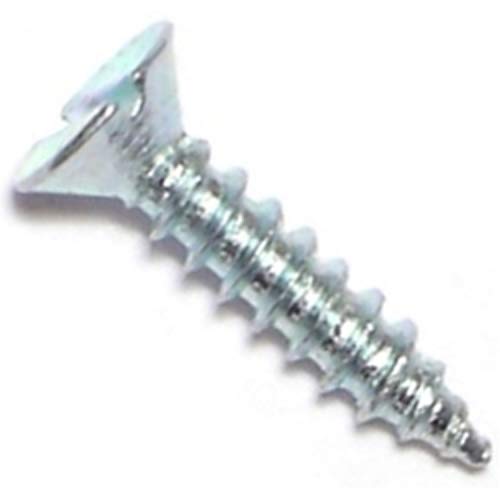 Hard-to-Find Fastener 014973311384 Tornillos para madera planos ranurados, 6 x 5/8, Pieza-90 miniatura 1