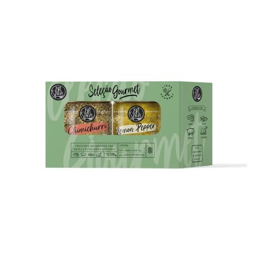 Receitas Deliciosas para Transformar sua Culinária em uma Experiência Gourmet BR Spices Kit Seleção Gourmet 170G - Caixa Com 2 Potes