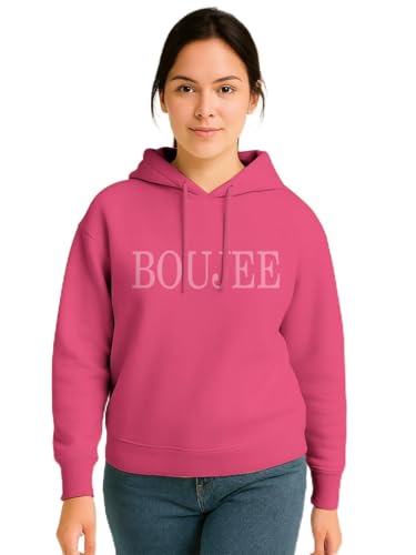 Image of HELLCAT Trendy Cotton Blend Hoodie for Women | Stylish Winter Hooded Sweatshirt for Women