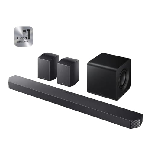 Image of Samsung HW-Q930F Q-Series Soundbar, 9.1.4 ch Subwoofer & Rear Speaker, with Wireless Rear Speakers & Subwoofer, Wireless Dolby Atmos & DTS:X, Q-Symphony