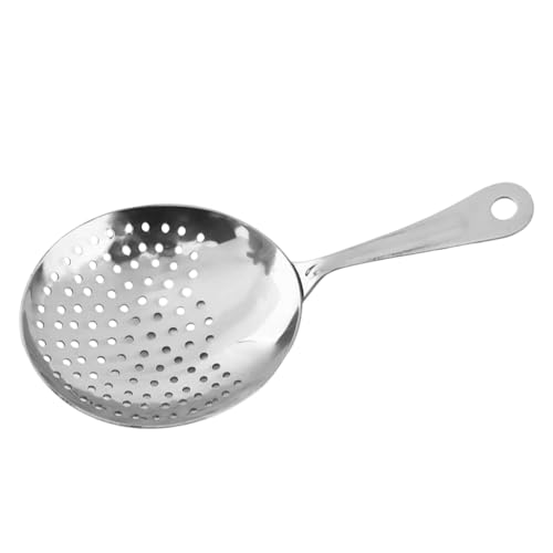 Colador de Cóctel para Bebidas,Cuchara De Acero Inoxidable,Colador Para Barman - para la Elaboración y Preparación de Bebidas en Bar con Coctelera y Vaso Mezclador