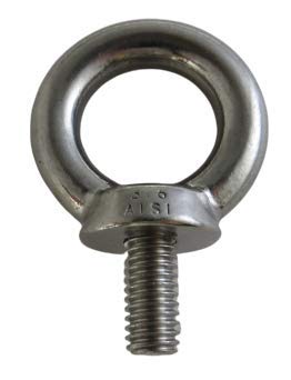 Boulon de levage 0,95 cm UNC inox 316 anneau de levage femelle mâle de résistance marine antirouille