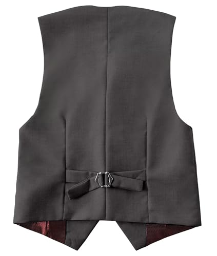 Boys Formal Suit Vest Slim Fit Vest Solid Dress for Toddler Kids Formal Wedding Outfit Size 2-14 Years3