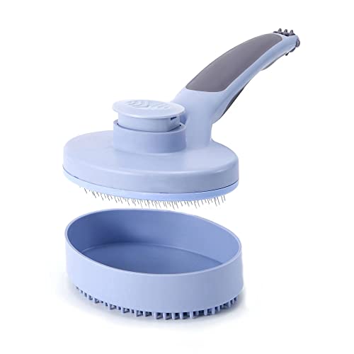 XLpeixin Cat Grooming Brush Self Cleaning Hair Brush Cat Brushes for Indoor Cats Removes Loose Undercoat, Mats and Tangled Hair Grooming Comb for Cats Dogs Rabbit, 3 in 1