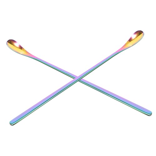 DRESSOOS 小型ペット用給餌スプーン ステンレス鋼製 トカゲ用フードスプーン コンパクトサイズ 便利なペットフードスクープ 2個セット