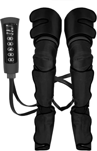 SereneLife Air Compression Leg Massager, Full Leg Massager with Heat and Compression, Ice Pack, Portable and Adjustable with 6 Modes 3 Vibrations 3 Intensities, 11 Airbags for Thigh Calf Foot Massage