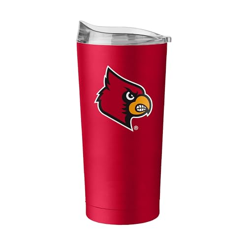 Image of Logo Brands NCAA 20 oz Powder Coat Stainless Tumbler -Double-Wall Insulated Everday Tumbler for Hot or Cold Drinks, High Lip Lid, Team Color