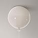 Lampada da soffitto a palloncino a LED Lampadario creativo moderno a balcone Lampade da tavolo e lampade per bambini Lampada da soffitto in vetro singolo testa (Bianco - 25CM)