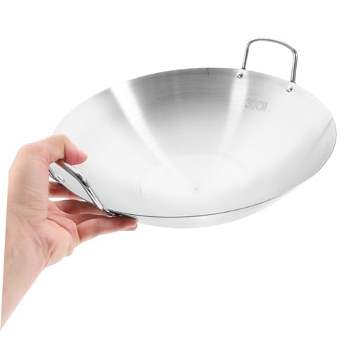Wok de acero inoxidable para cocinar en casa miniatura 5