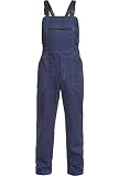 BWOLF Anax Baumwolle Latzhose Herren Arbeitshose Schutz-Latzhose Arbeits-Latzhose - Hydronblau (XL)