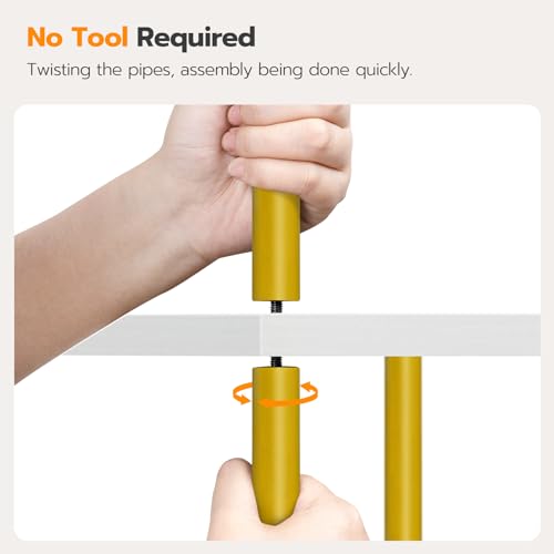 image for HOOBRO 5-Tier Corner Shelf Stand, Corner Square Rack Display Shelf, Ta