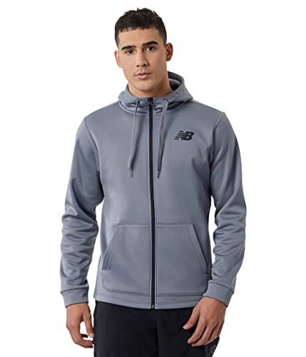 New Balance Men's Tenacity Performance Fleece Full Zip, Gunmetal