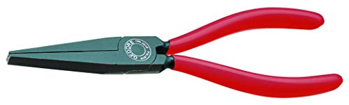 GEDORE Flachzange 8120-160 TL,160mm,1-Komponentengriff, Greifflächen gezahnt, lange Backen, ohne Schneide