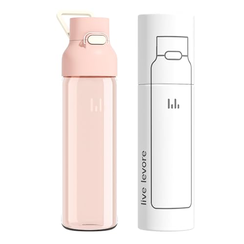 Levore Tritan Plastic Clear Water Bottle, Reusable Drink Bottle, 26oz - image 1