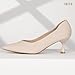 IDIFU Nude Heels Closed Toe Kitten Heel Pumps Pointed Toe Low Heels Dress Shoes for Women Wedding Bridal Office Formal Work Prom Party Comfortable Dressy Trendy Fashion Pumps Shoes(Nude Nubuck, 7)