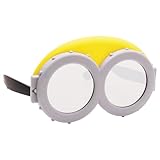 Sun-Staches Minions Official Child Goggles | Lil’ Characters Costume Accessory | Mirror Lenses, White Frames with Minion Yellow Mask | One Size Fits Most