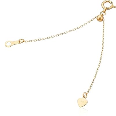 C032605)K18 ネックレス YG アジャスター ネックレスチェーン レディース