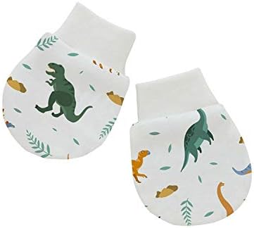 Yaana Banana Newborn Baby Soft Anti-Scratch Mittens, 4 Pack, 100% Cotton, Warm, Cozy, Cute Designs, Unisex
