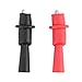 Produktbild Silverdee 2 STÜCKE Krokodil Alligator Test Power Clip Elektrische Klemme Auto Detection Clip 2mm Direct Insert Multimeter Stift Zubehör - Schwarz & Rot
